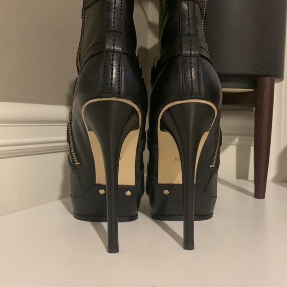 Michael Kors STOCKARD Platform Booties BLACK - Picture 9 of 13